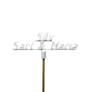 Kakkukoriste Paven 3D palvelun tulostus.